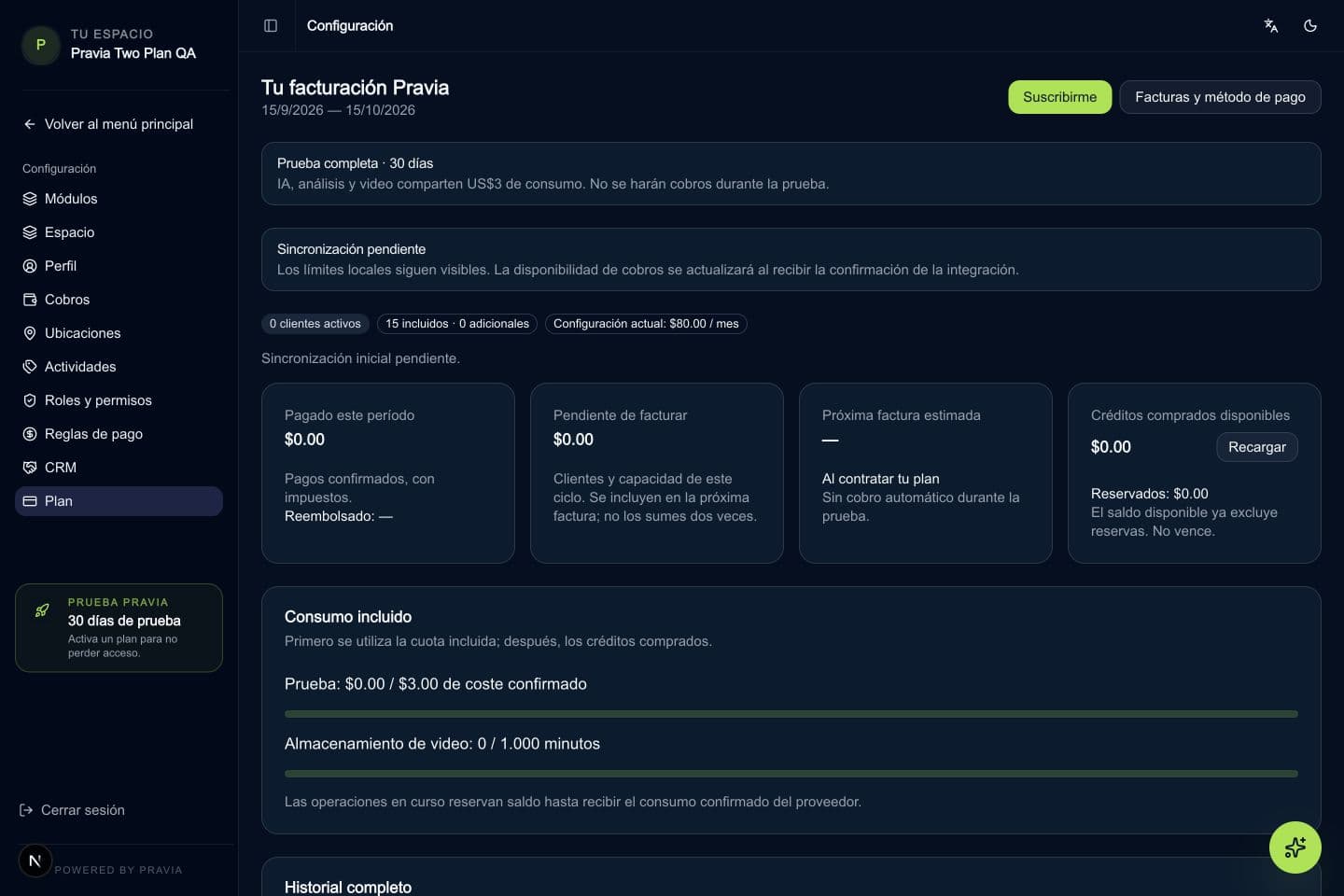 Revisa tu suscripción